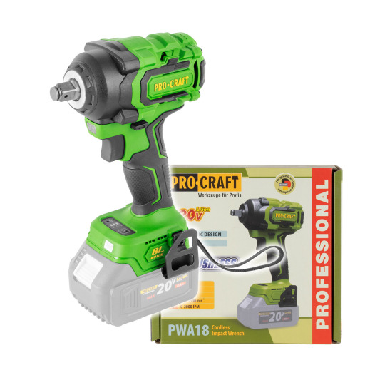 Aku rázový uťahovák Procraft PWA18 (bez akumulátora a nabíjačky) - 1