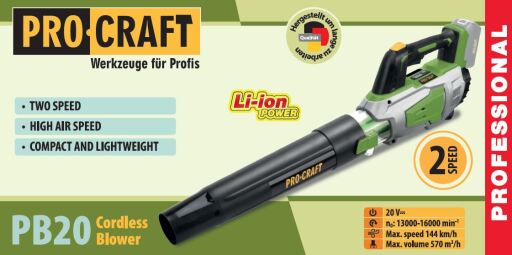 Aku fukar Procraft PB20 (bez baterie a nabíječky) - 11