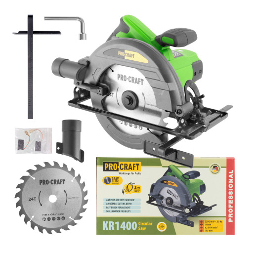 Okružná píla PROCRAFT KR1400, 185 mm - 1