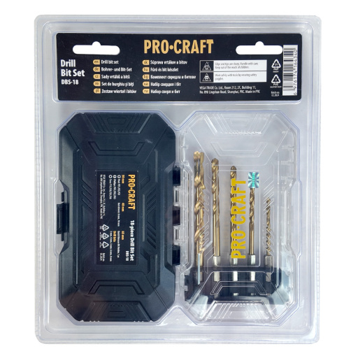 18-dielna sada vrtákov a bitov Procraft DBS-18, S2 - 6