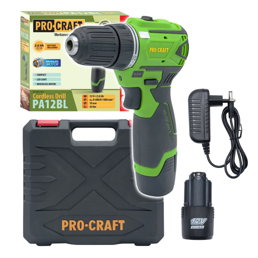 Akumulátorový skrutkovač Procraft PA12BL - 1