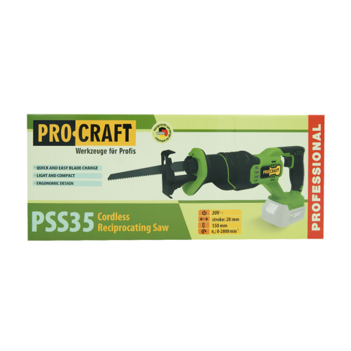 Akumulátorová priamočiara píla Procraft PSS35bb (bez akumulátora a nabíjačky) - 2