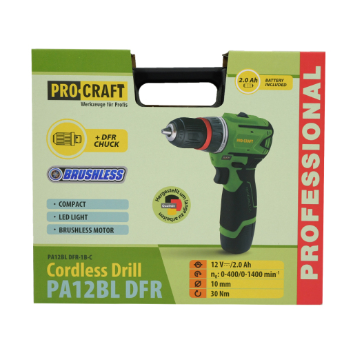 Akumulátorový skrutkovač Procraft PA12BL DFR - 17