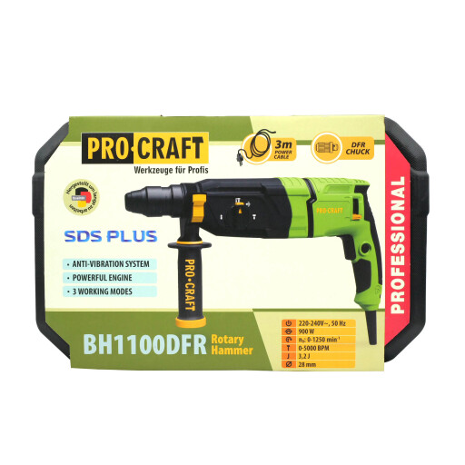 Procraft BH1100 DFR Kombinované vŕtacie a sekacie kladivo - 37