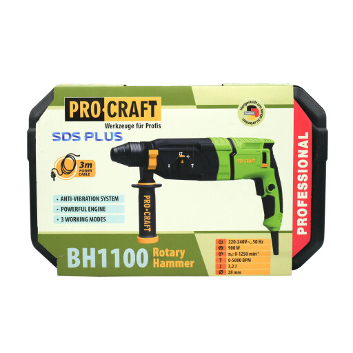 Procraft BH1100 Kombinované vŕtacie a sekacie kladivo - 22