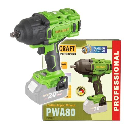 Aku rázový kľúč Procraft PWA80 (bez akumulátora a nabíjačky) - 9
