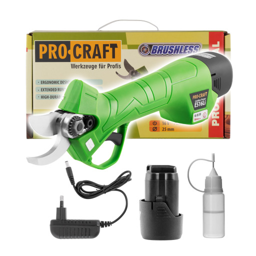 Akumulátorové nožnice na konáre Procraft ES16Li1B - 7
