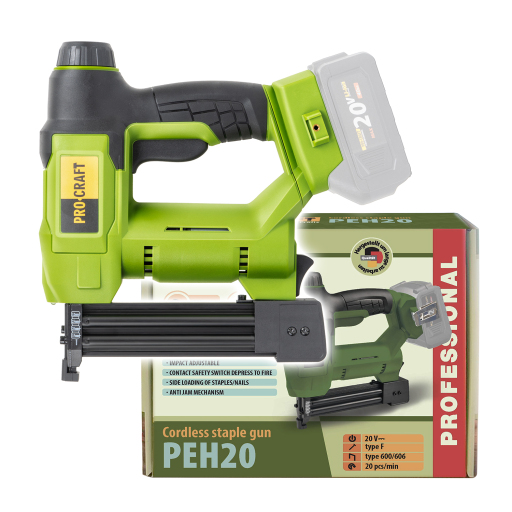 Akumulátorová zošívačka Procraft PEH20 (bez akumulátora a nabíjačky) - 1