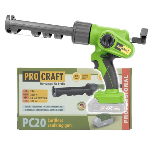 Akumulátorová vytláčacia pištoľ Procraft PC20bb (bez akumulátora a nabíjačky) - 1