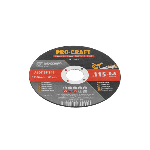 Rezný kotúč Procraft CD115x0,8 - 6