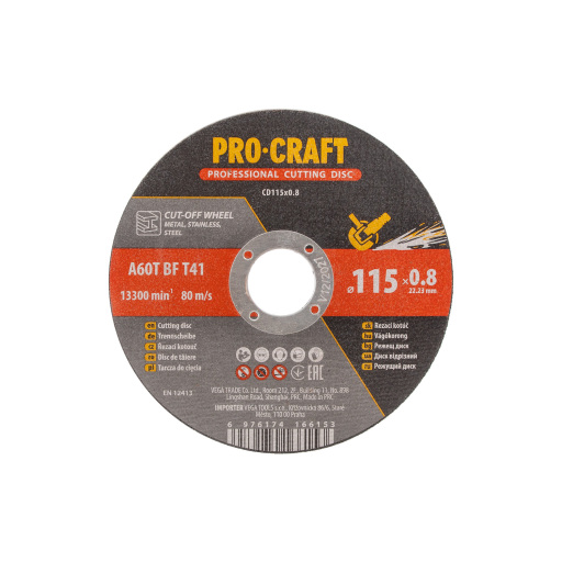 Rezný kotúč Procraft CD115x0,8 - 7