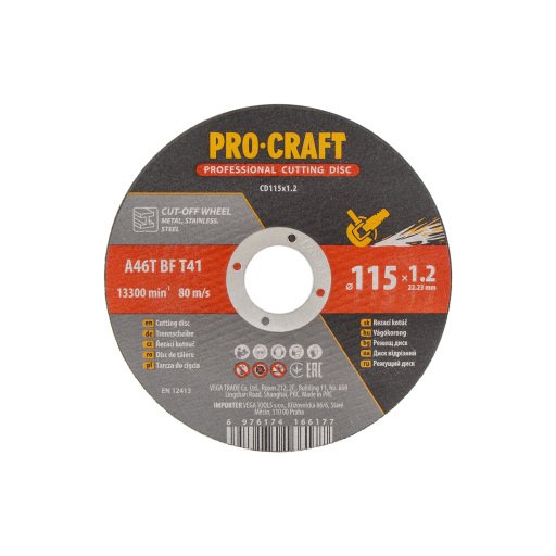 Rezný kotúč Procraft CD115x1,2 - 5