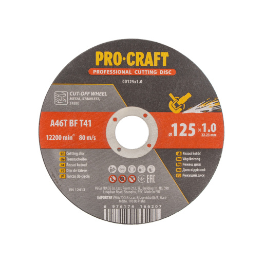 Rezací kotúč Procraft CD125x1,0 - 5