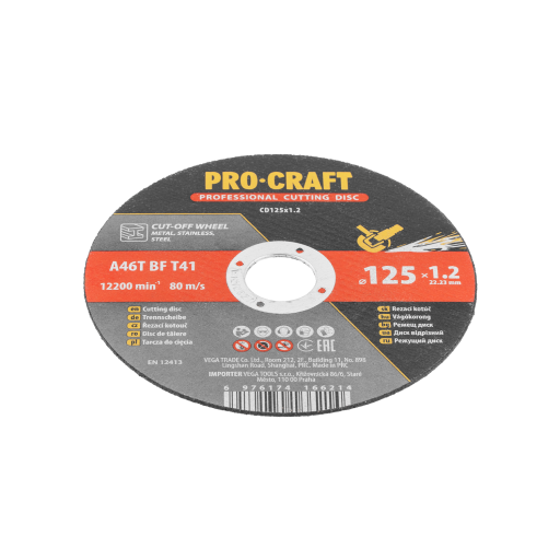 Rezací kotúč Procraft CD125x1,2 - 6