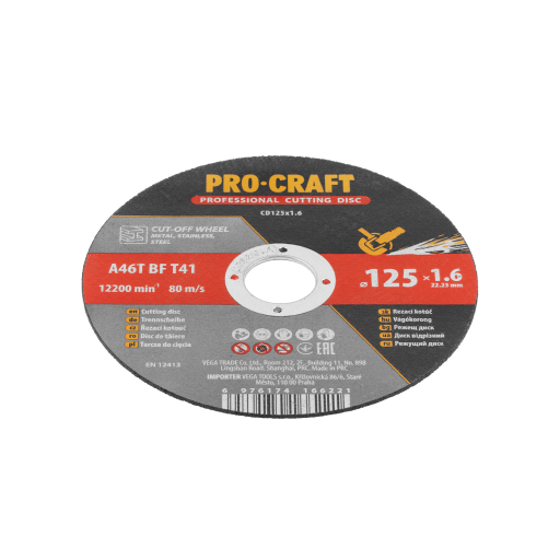 Rezací kotúč Procraft CD125x1,6 - 6