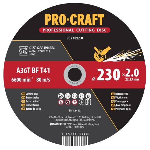 Rezný kotúč Procraft CD230x2,0 - 4
