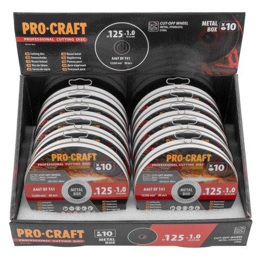 Sada rezacích kotúčov Procraft CD125x1.0b - 6