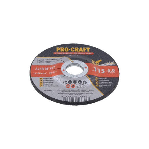 Brúsny kotúč na kov Procraft GD GD115x6.0 - 3