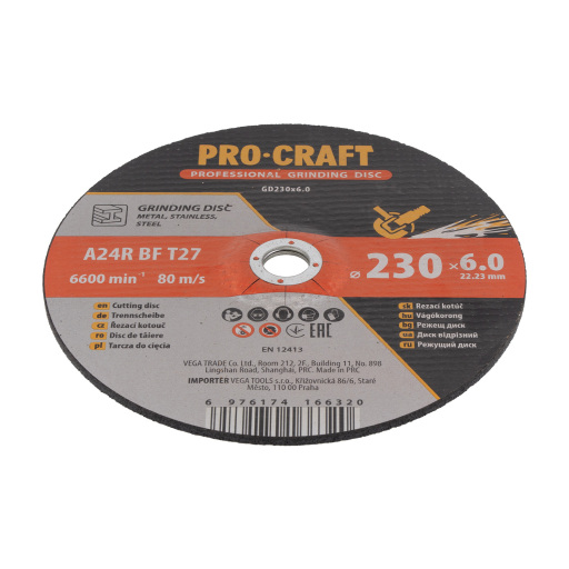 Brusný kotouč Procraft GD230x6.0 - 3
