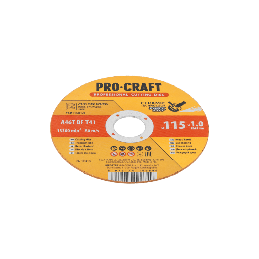 Rezný kotúč Procraft s keramickým zrnom YCD115x1.0 - 3