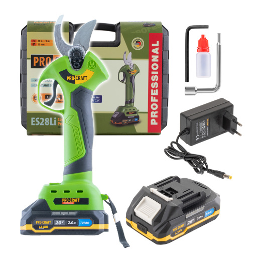 Akumulátorové nožnice na vetvy Procraft ES28Li - 1