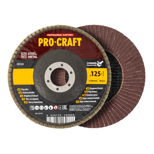Laminovaný disk (korund) Procraft T27 FD125P100T27