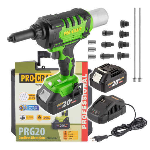 Aku nýtovací pistole Procraft PRG20 - 1