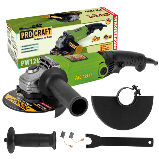 Uhlová brúska Procraft PW1200, 125 mm - 1